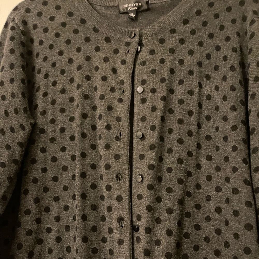 Spencer women’s black and grey Cardigan sweater
